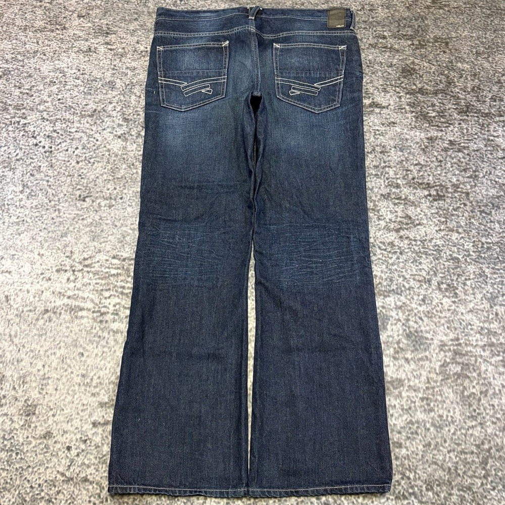 Helix Slim Boot Jeans Mens 36x32 Blue Cyber Grunge Skater VTG Y2K